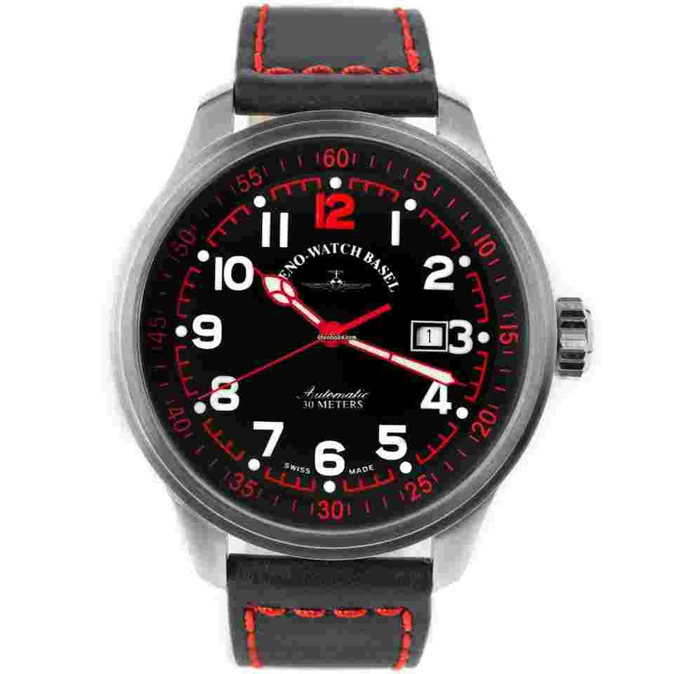 Zeno-Watch Basel OS Pilot
Minute bezel ring Automatic Swiss Men's Watch 47.5mm 3ATM 8554B-a1-7