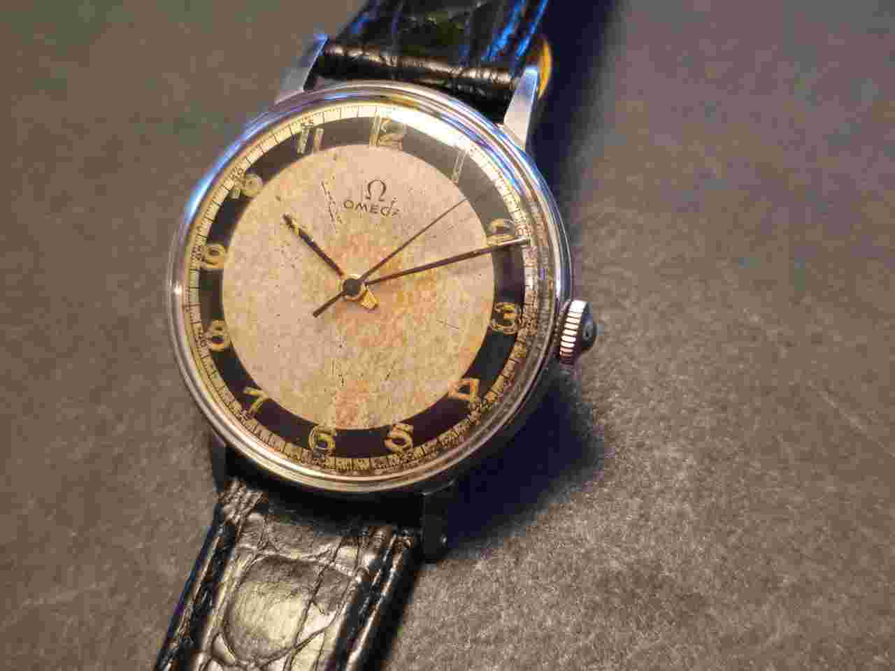 Omega Classic Bullseye WWII 1943 37 mm Oversize Jumbo cal.30T2 ref. 2325 extremely rare
