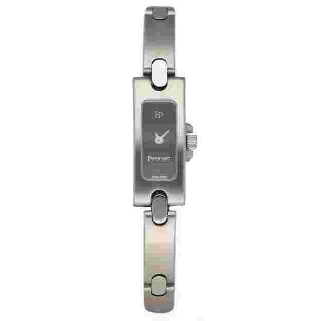 Pequignet
                           
                                 950 Petite Rectangle Stainless Steel Black Dial Quartz Women's Watch