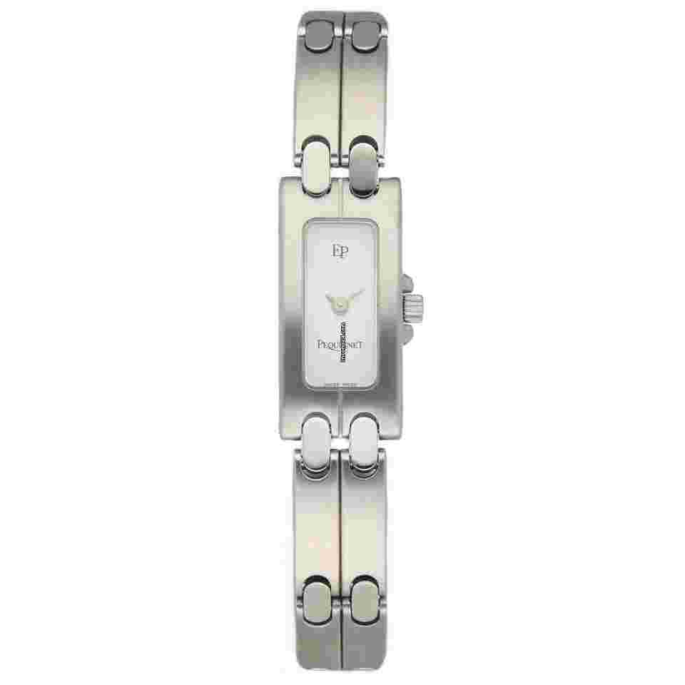 Pequignet
1406 Rectangle Stainless Steel 13mm White Dial Quartz Women's Watch
