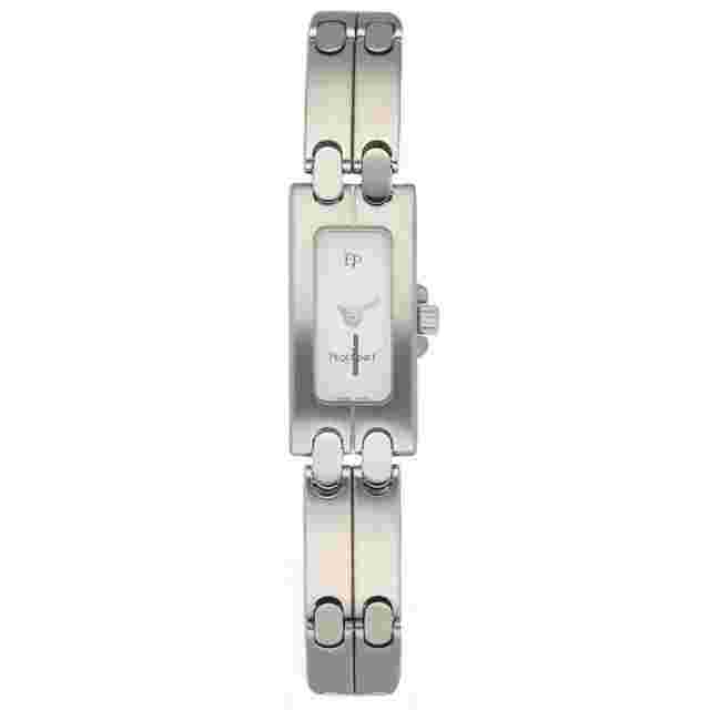 Pequignet
                           
                                 1406 Rectangle Stainless Steel 13mm White Dial Quartz Women's Watch