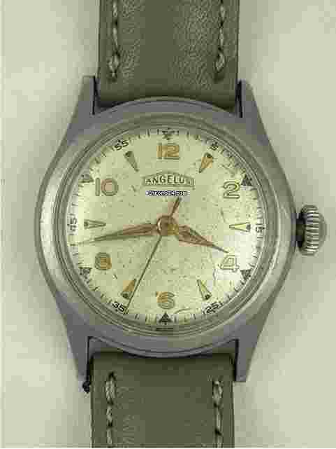 Angelus
                           
                                 Doctors Medical Military Officers Incabloc Screw Down Case Back WW2 1944 Swiss Made