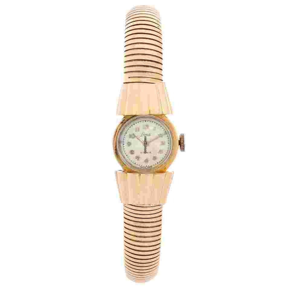 Lanco
Very Rare & Unusual Vintage Rose Gold Ladies Lanco