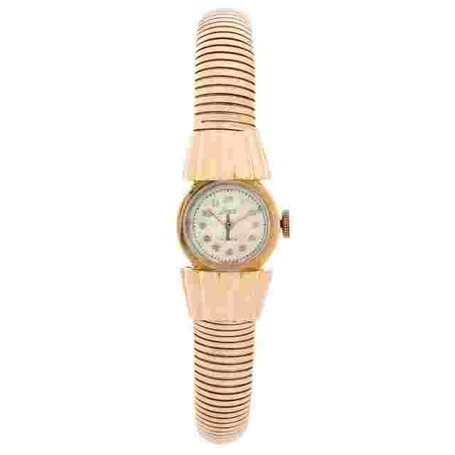 Lanco
                           
                                 Very Rare & Unusual Vintage Rose Gold Ladies Lanco