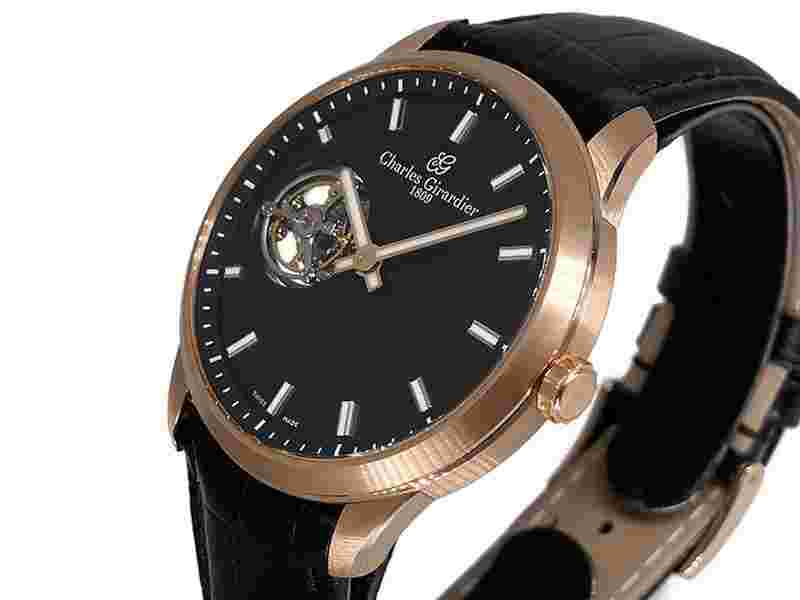 Charles Girardier Tourbilllon 1809 1759RG 18k Rose Gold Slim 