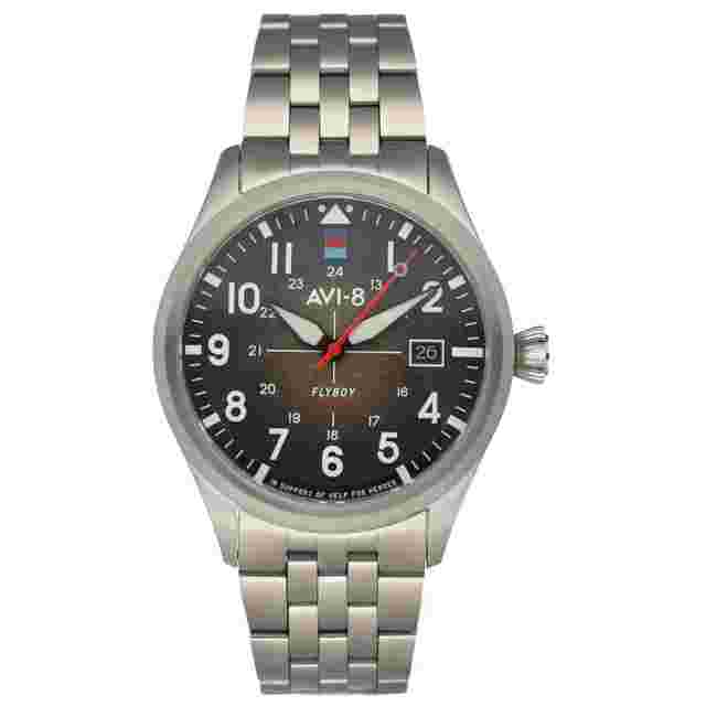 AVI-8 Help for Heroes Flyboy 4075 Limited Steel 42 mm Automatic Men's Watch
