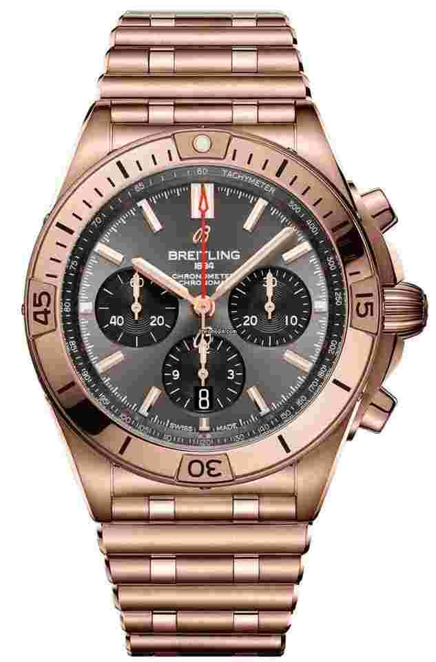 Breitling Chronomat 42
B01 42mm Solid Red Gold Antracite Dial RB0134101B1R1 NEW UNWORN BOX + PAPERS