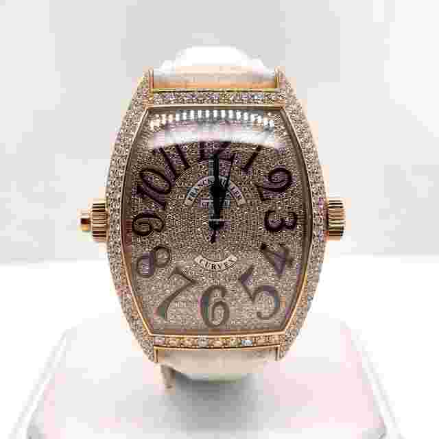 Franck Muller Secret Hours
                           
                                 XL 18k Rose Gold Factory Diamonds Men's 8880 SE H I
