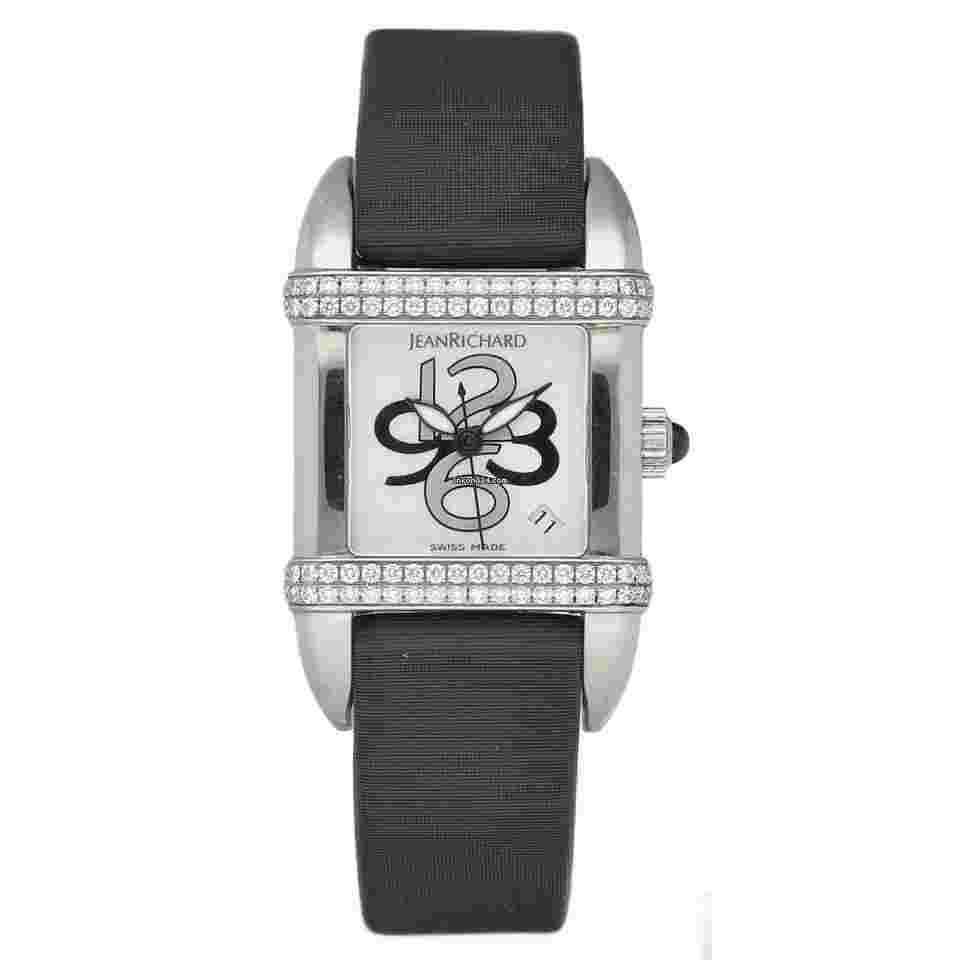 JeanRichard Paramount
                           
                                 27102 Diamond Steel 26 mm Leather Automatic Women's Watch