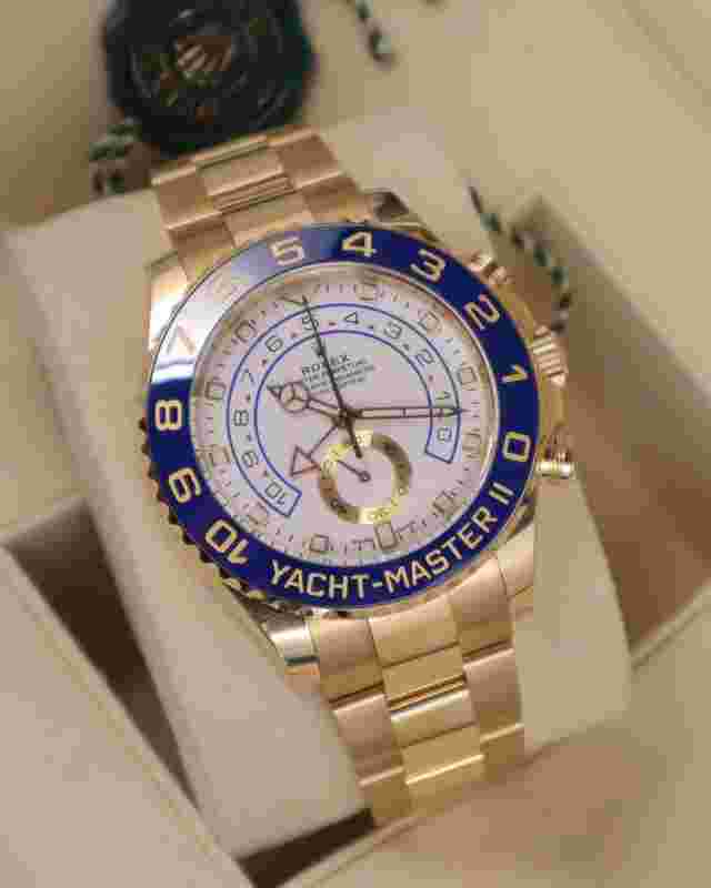 Rolex Yacht-Master II
                           
                                 44mm “Mercedes Hands” 18K Yellow Gold Unworn “In Stock”