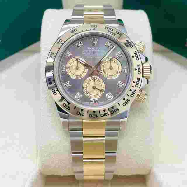 Rolex Daytona
                           
                                 116503 Black Mother of Pearl (MOP) Diamond Tahitian Dial Two Tone Yellow Gold