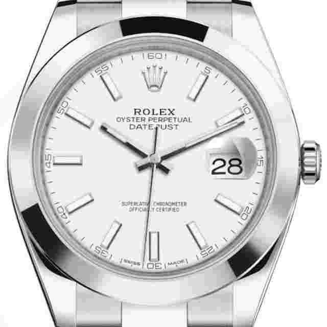 Rolex Datejust 41
                           
                                 NEW IN STOCK - 2023 - WHITE INDEX DIAL - 126300