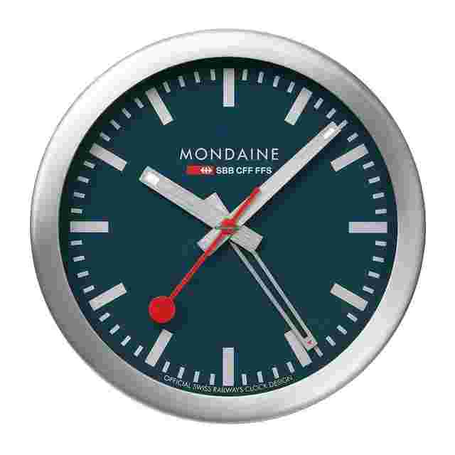 Mondaine
                           
                                 A997.MCAL.46SBV Deep Ocean Blue Dial 125mm Aluminum Mini Alarm Clock