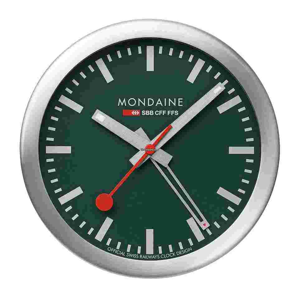 Mondaine
                           
                                 A997.MCAL.66SBV Forest Green Dial 125mm Aluminum Case Mini Alarm Clock