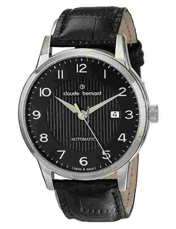 Claude Bernard
80091 3 NBN Men's Classic Watch Black Dial Black Strap