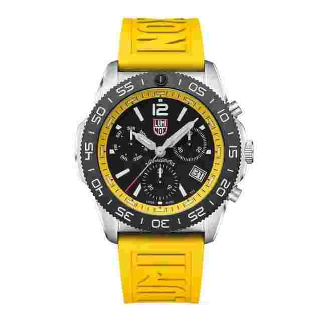 Luminox
                           
                                 Pacific Diver XS.3145 Chrono 44mm Yellow Rubber Steel Quartz Men's Watch