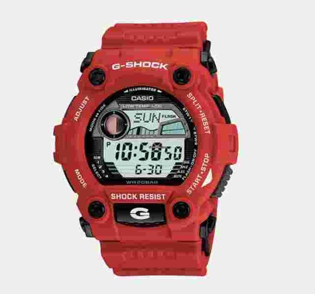 Casio G-Shock
                           
                                 G-7900A-4 G-Glide Rescue Red Rubber Digital 200M Quartz Mens Watch