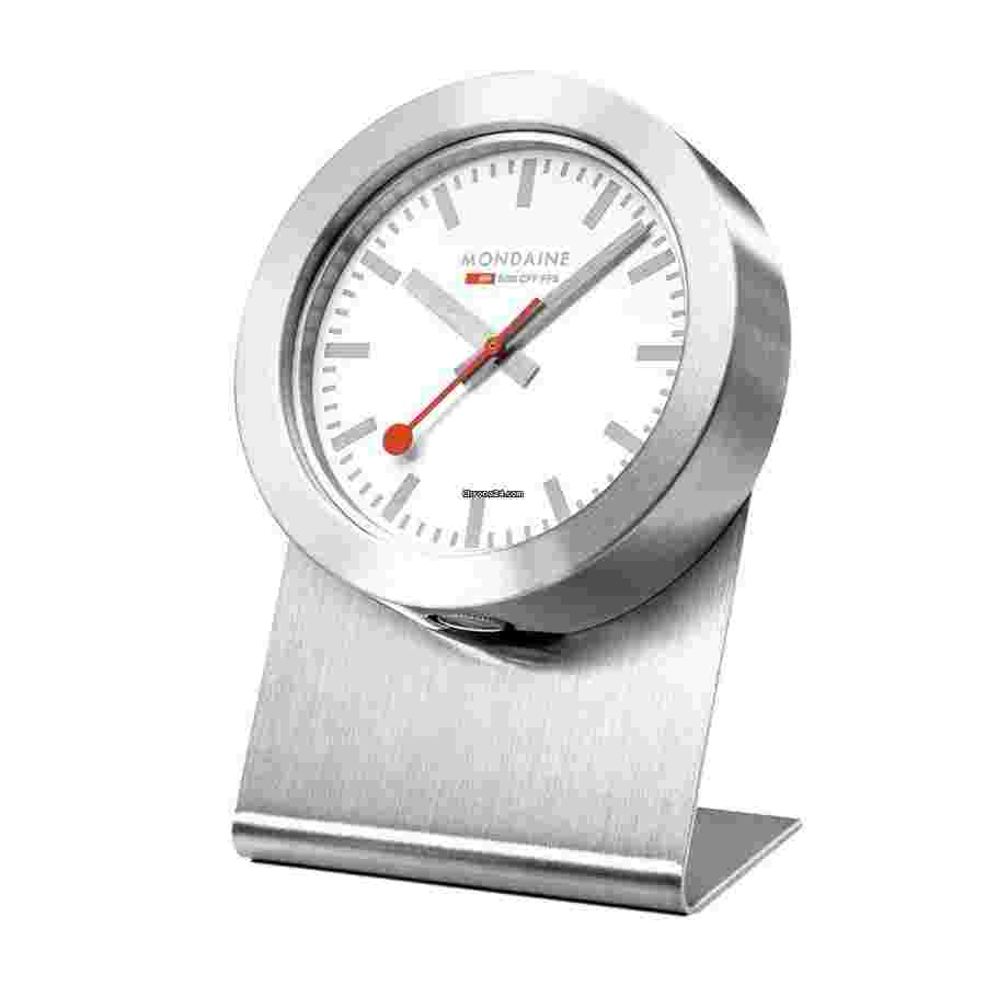 Mondaine
                           
                                 A660.30318.82SBV Official Swiss Railways Magnetic Desk Clock Steel 50mm