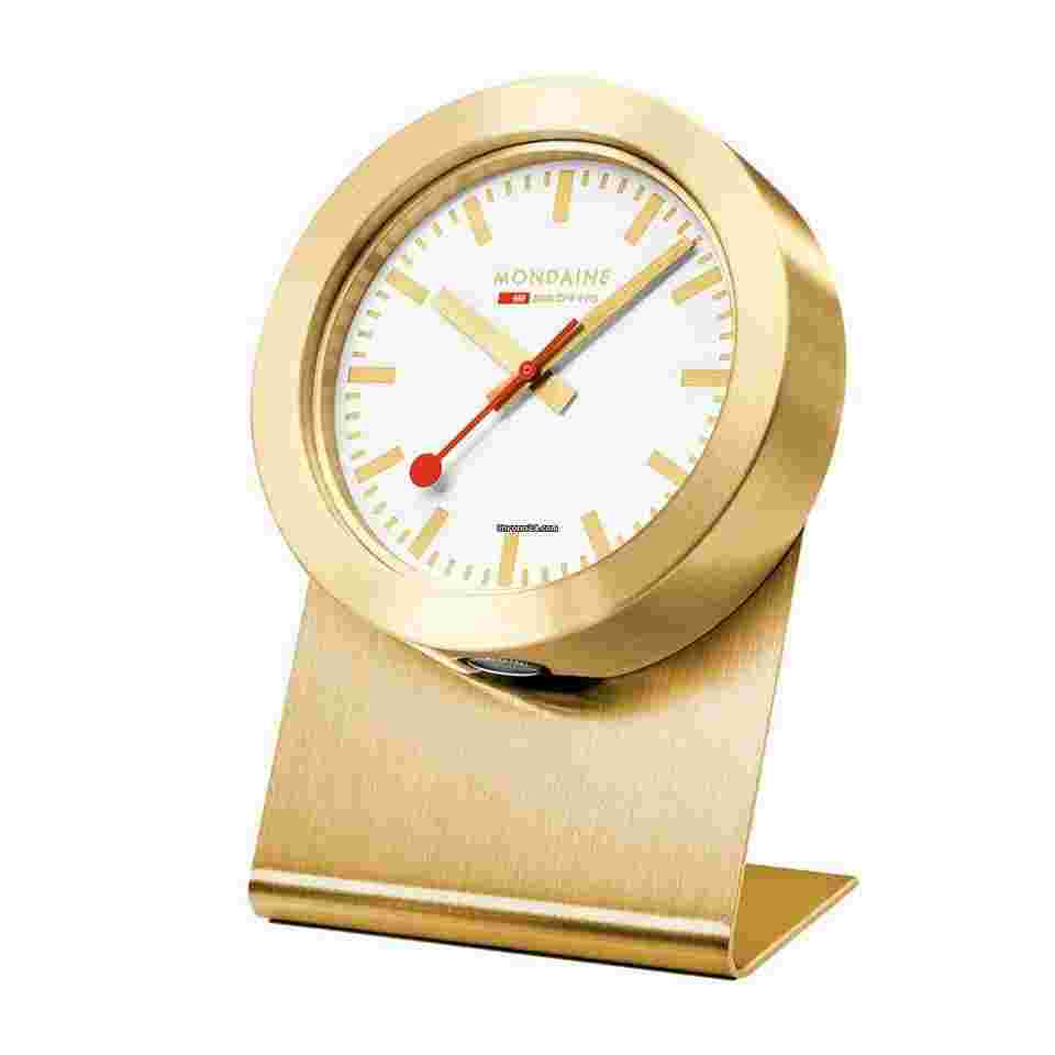 Mondaine
                           
                                 A660.30318.82SBG Official Swiss Railways Magnetic Desk Clock Steel 50mm