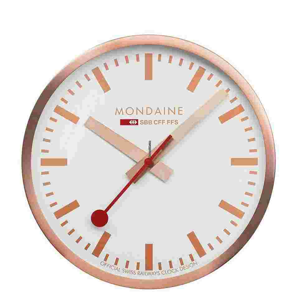Mondaine
                           
                                 A990.CLOCK.18SBK Aluminum Brushed Copper 250mm Wall Clock