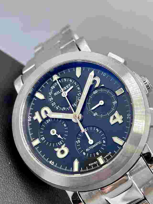 Milleret
                           
                                 Swiss Made Automatic Chronograph Retrograde Date Stainless Steel 40mm