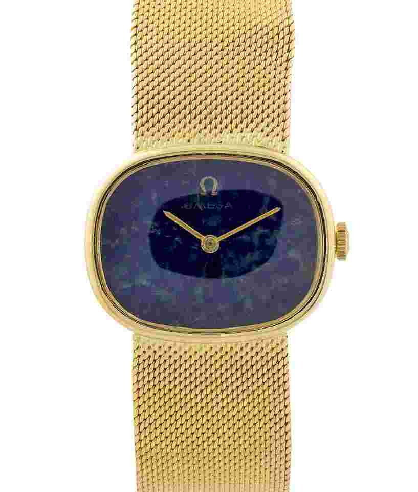 Omega Classic
                           
                                 Vintage 18k Yellow Gold 32mm Lapis Dial Dress Watch