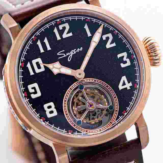 Sea-Gull
                           
                                 Sugess Tourbillon Master x Cusn8 Bronze Seagull ST8230 Tourbillon Movement Watch SU8230CK