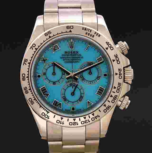Rolex Daytona
                           
                                 116509 blue Tiffany beach dial.