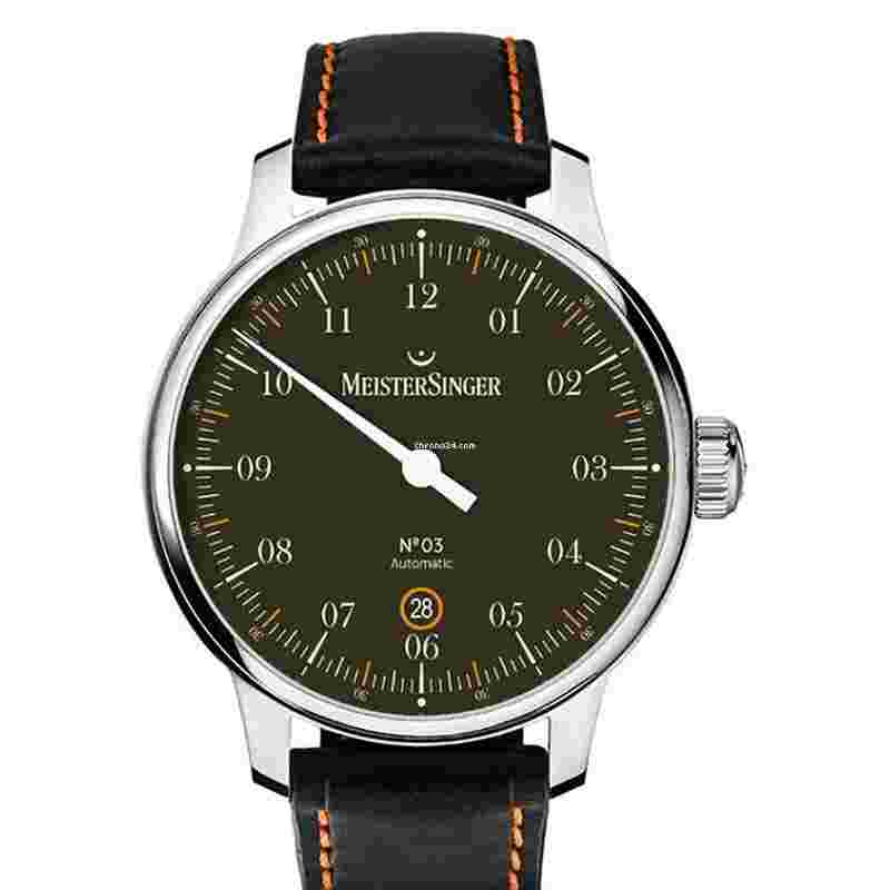Meistersinger N° 03
No3 Einzeiger Herrenuhr Automatik mit Datum DM902C