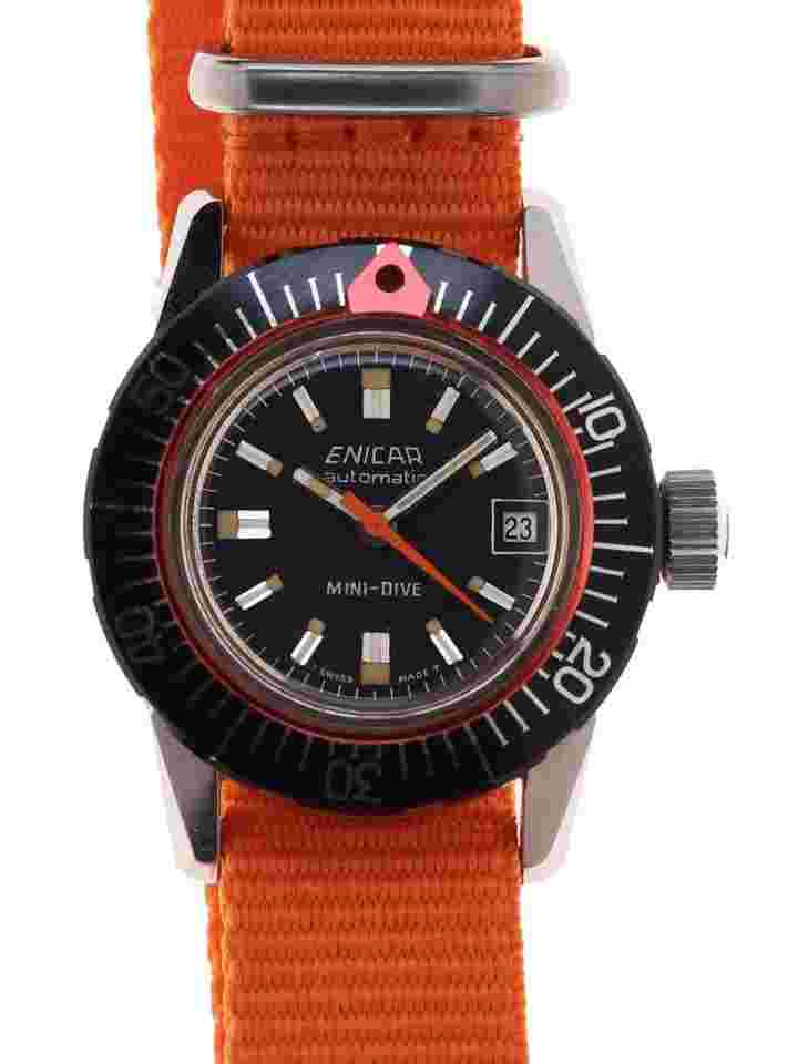 Enicar Mini-Dive NOS Stainless Steel 1970s