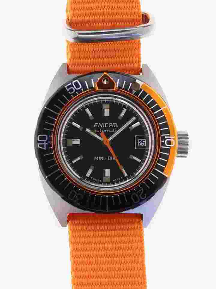 Enicar Mini-Dive NOS Stainless Steel 1970s
