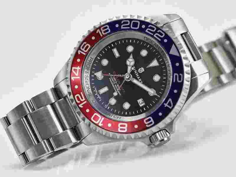 Steinhart
Ocean 44 GMT Blue Red 44mm Men's Diver Watch 103-0656 Pepsi