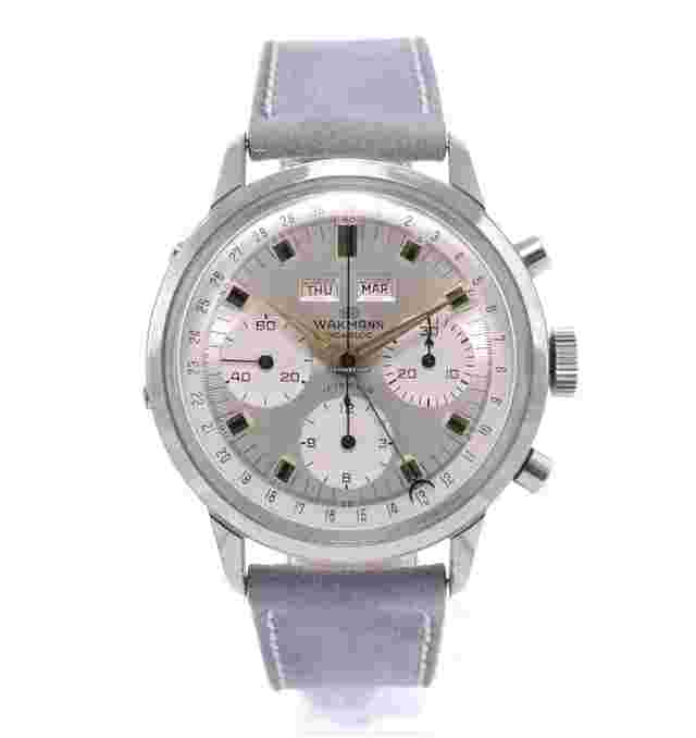 Wakmann
                           
                                 Triple Date Chronograph Rare Silver Dial