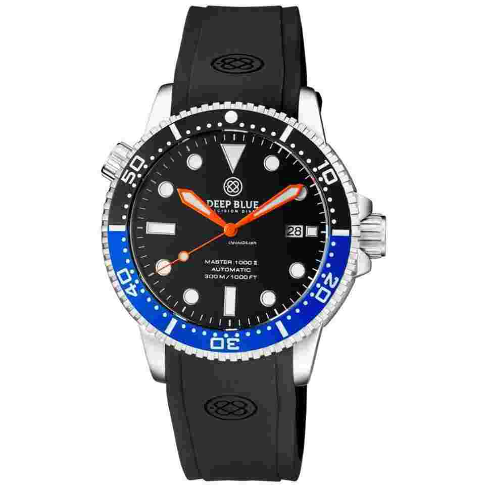 Deep Blue
Master 1000 II 44mm Automatic Men's Diver Watch 30ATM Black Blue Batman
