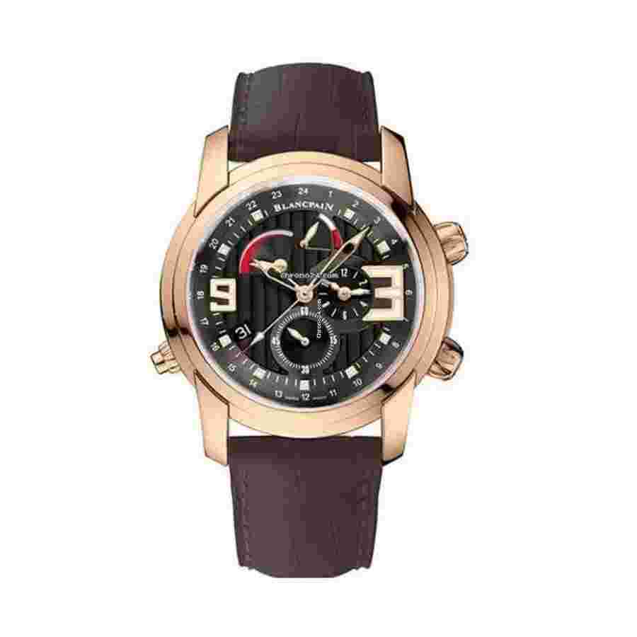 Blancpain L-Evolution
Reveil GMT Alarm 8841-3630-53B Rose Gold With Brown Leather Watch Black Dial 2024
