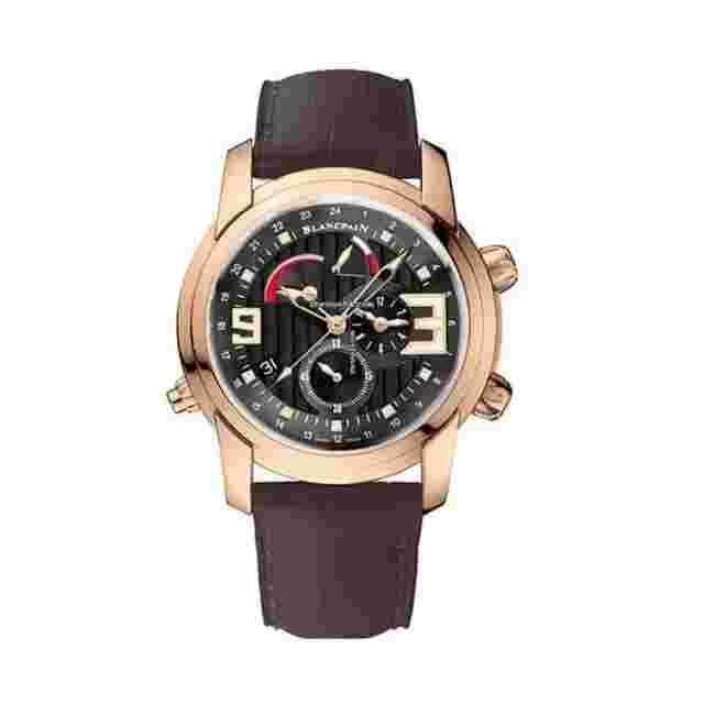 Blancpain L-Evolution
                           
                                 Reveil GMT Alarm 8841-3630-53B Rose Gold With Brown Leather Watch Black Dial 2024