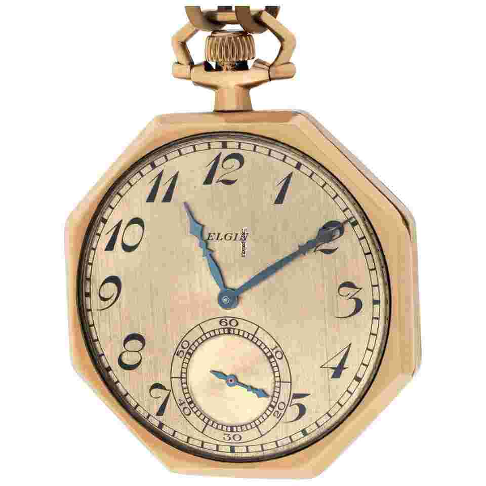 Elgin
pocket watch Gold Fill null watch