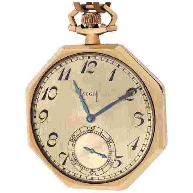 Elgin
                           
                                 pocket watch Gold Fill null watch