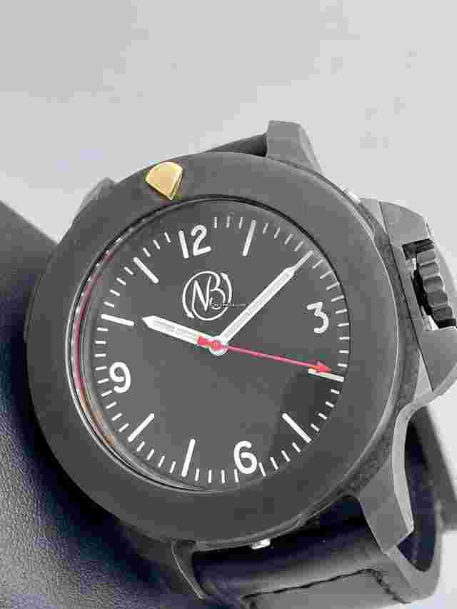 Ennebi
                           
                                 FONDALE 9660-100 DLC Coated Titanium Swiss Automatic 47mm 1000m Black