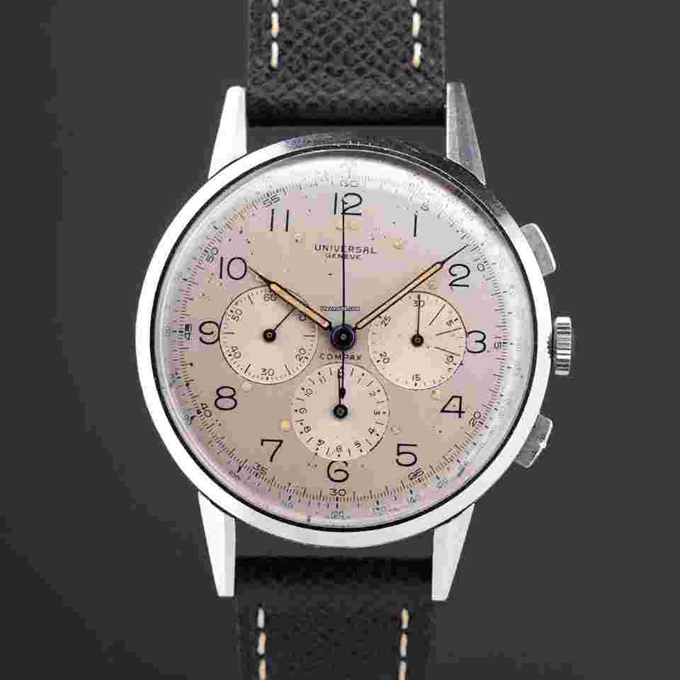 Universal Genève Compax
                           
                                 Oversize Ref. 22430 with extract of Archives from 09/2022