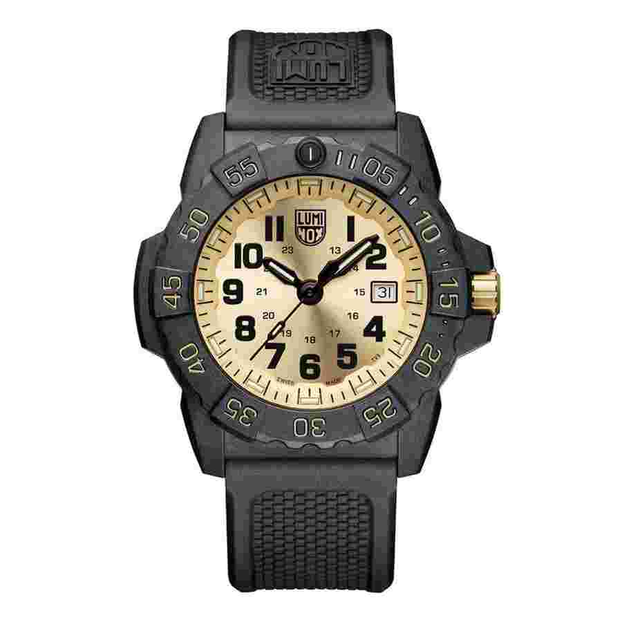Luminox
Navy Seal XS.3505.GP.SET Gold 45 mm CARBONOX Rubber Quartz Men's Watch