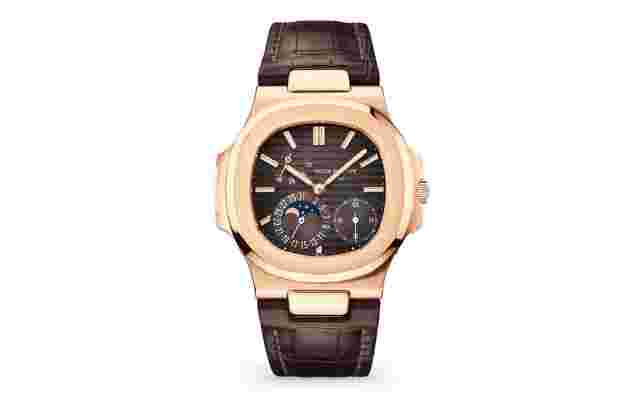 Patek Philippe Nautilus
                           
                                 5712R Moon Phase Rose Gold Brown Leather Strap 2023