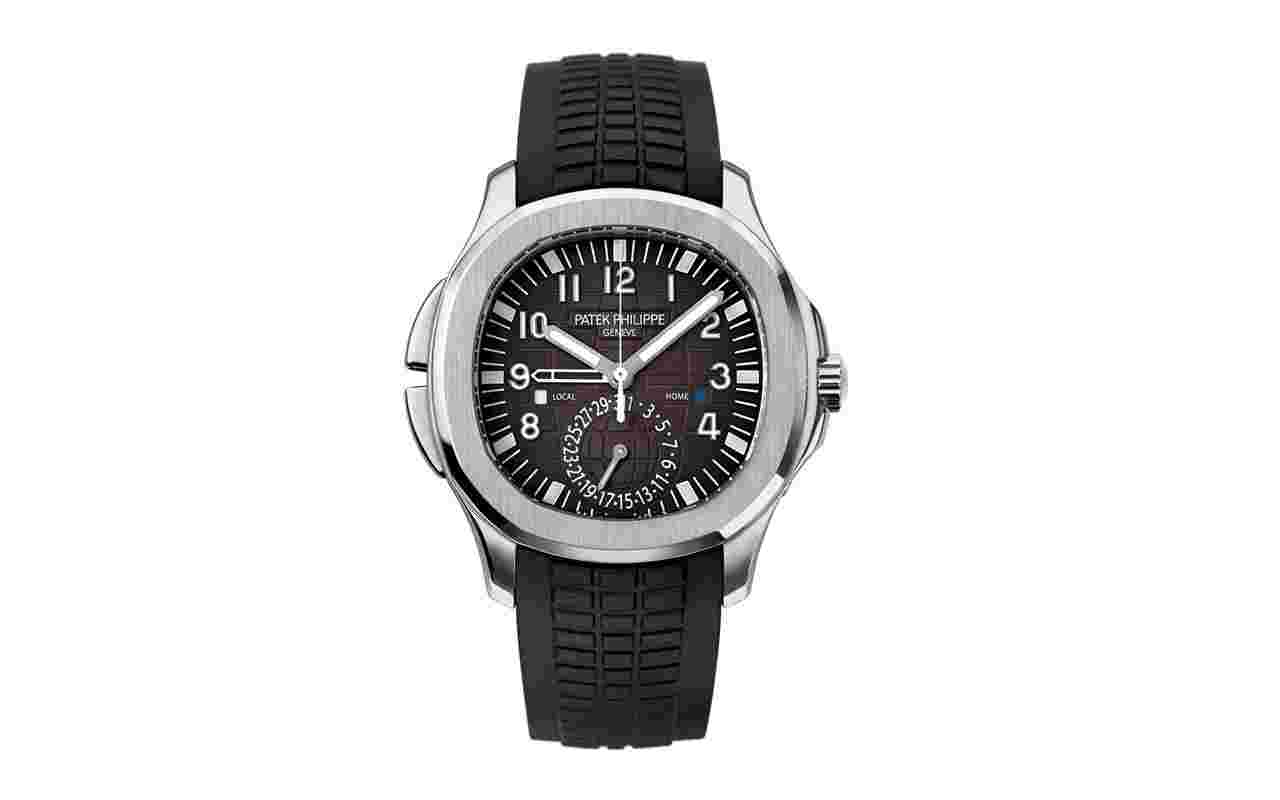 Patek Philippe Aquanaut
5164A Travel Time Black Dial & Rubber Strap Steel Discontinued 2019