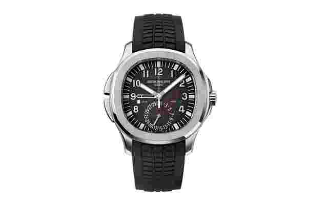 Patek Philippe Aquanaut
                           
                                 5164A Travel Time Black Dial & Rubber Strap Steel Discontinued 2019
