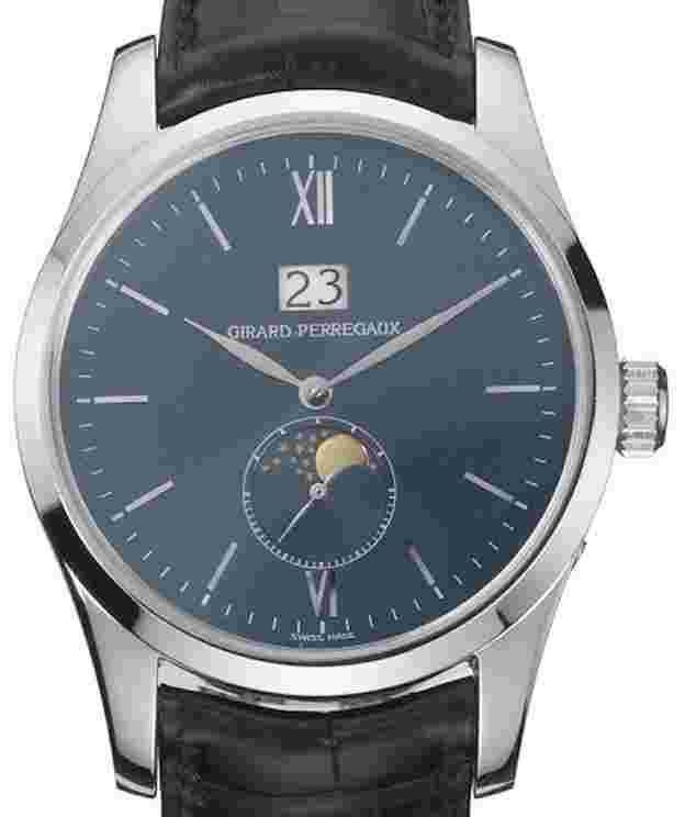 Girard Perregaux 1966 40mm Ref. 49530 „Classique Elegance Grande Date Phases de Lune“ Weissgold 750K.