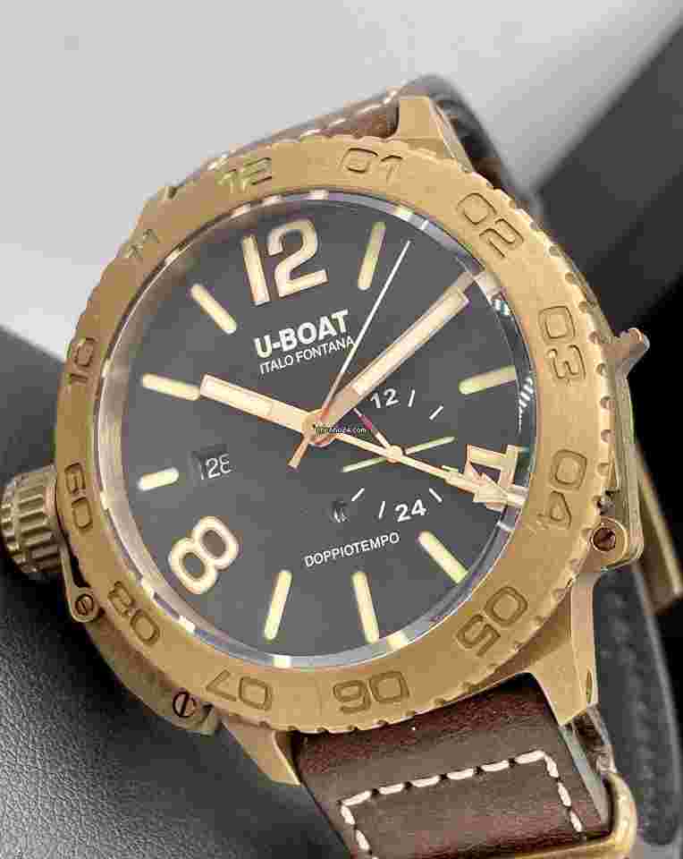 U-Boat
Doppiotempo 46 Bronze Dual Time 46mm Swiss Automatic Brown Dial