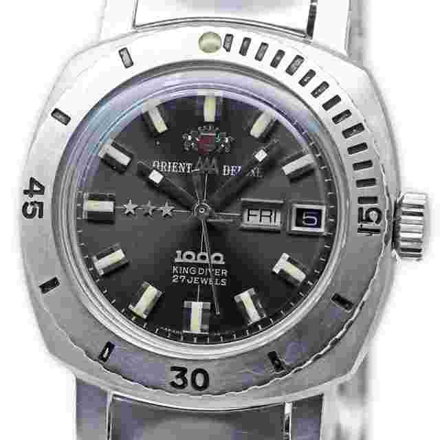 Orient Automatic Men King Diver 1000 Original Dial Cb.349-11340 Watch Tk2057
