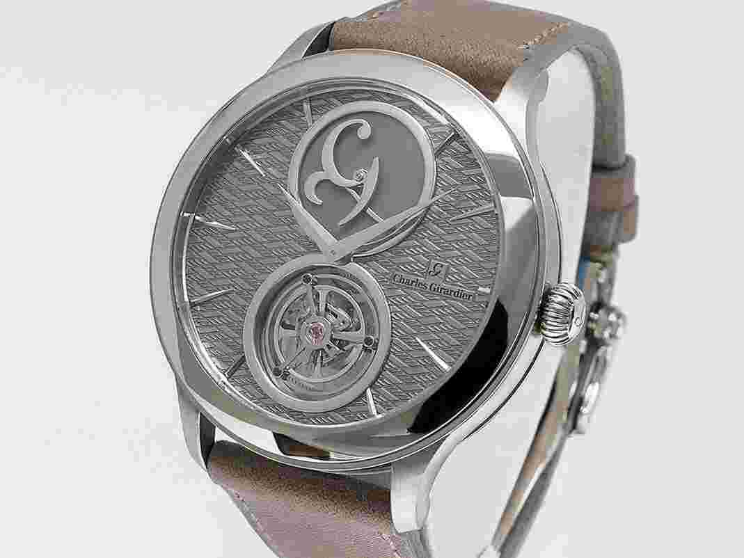 CHARLES GIRARDIER Chromium 1809 Grey CG.0G1.01.B02 18k White Gold One minute Tourbillon & Signature Mystérieuse CG automaton 