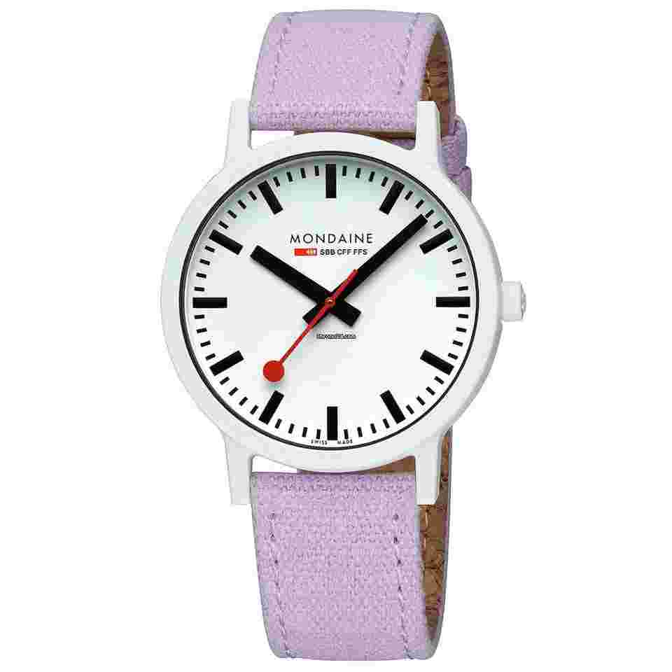 Mondaine
                           
                                 MS1.41110.LQ1 Essence Lavender White 41 mm Textile Quartz Men's Watch