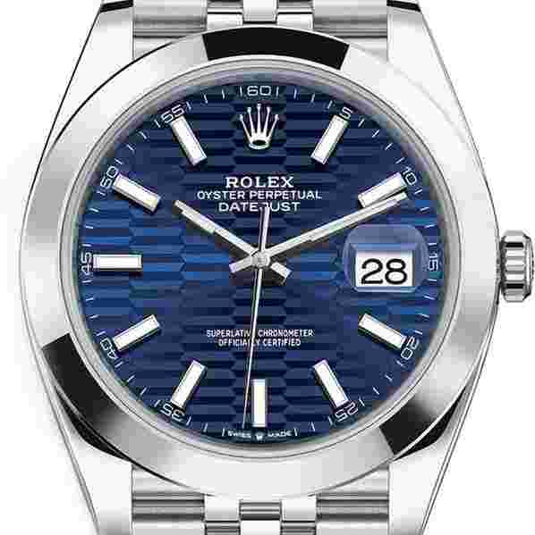 Rolex Datejust 36
                           
                                 36mm Smooth Bezel Stainless Steel Blue Motif Dial Jubilee Bracelet 126200